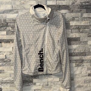 Bench Women's Black and White Jacket medium